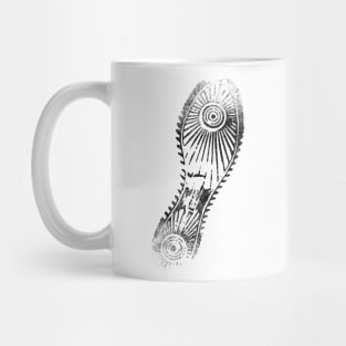 Shoe Sole Pattern Silhouette Shirt Mug